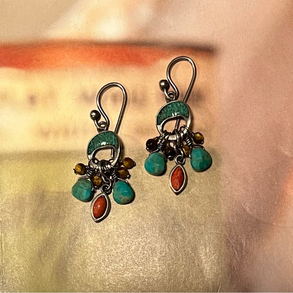 Silpada Sterling Silver & Stone Earrings. W1523